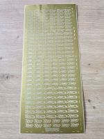 Sticker Schriftsticker -zur-zum- gold